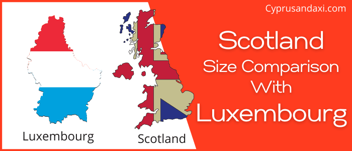 Is Scotland bigger than Luxembourg