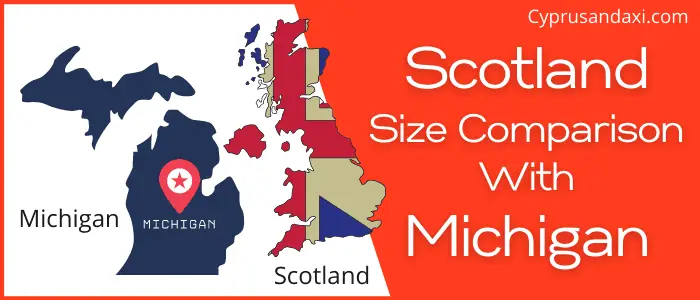 Is Scotland bigger than Michigan