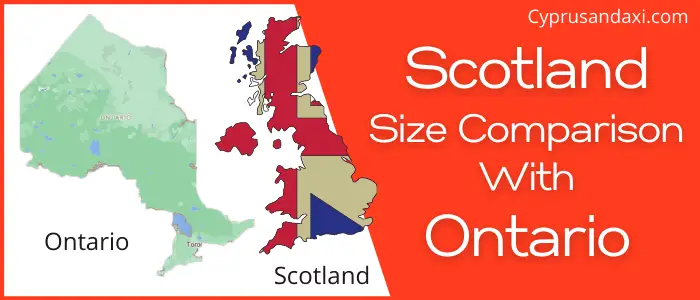 Is Scotland bigger than Ontario