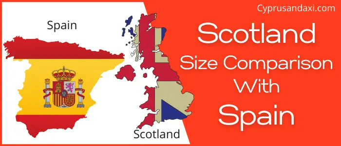 Is Scotland bigger than Spain
