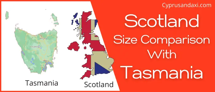 Is Scotland bigger than Tasmania