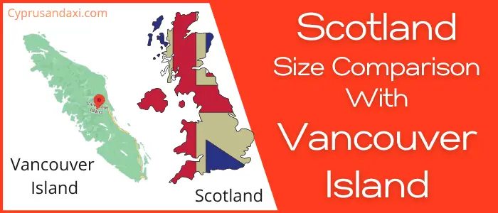 Is Scotland bigger than Vancouver Island