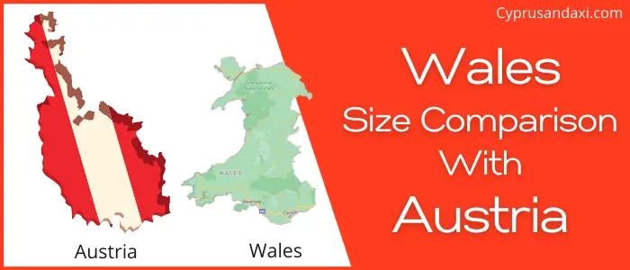 Is Wales bigger than Austria