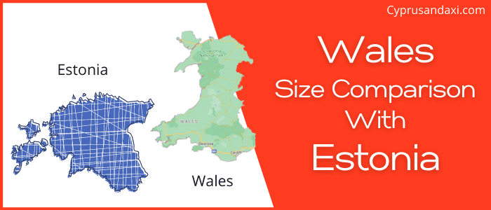 Is Wales bigger than Estonia