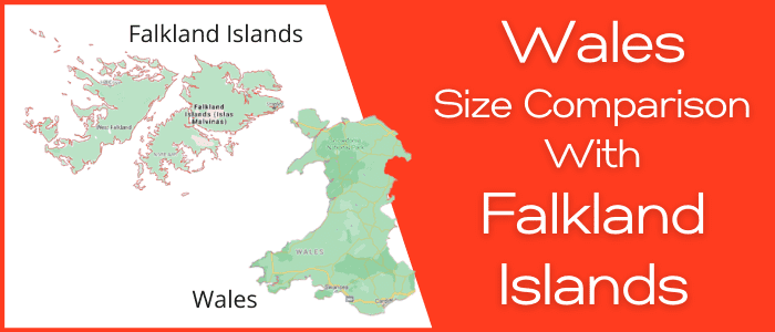 Is Wales bigger than Falkland Islands