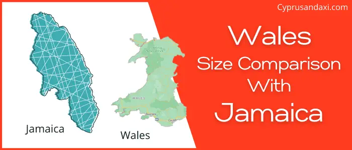 Is Wales bigger than Jamaica