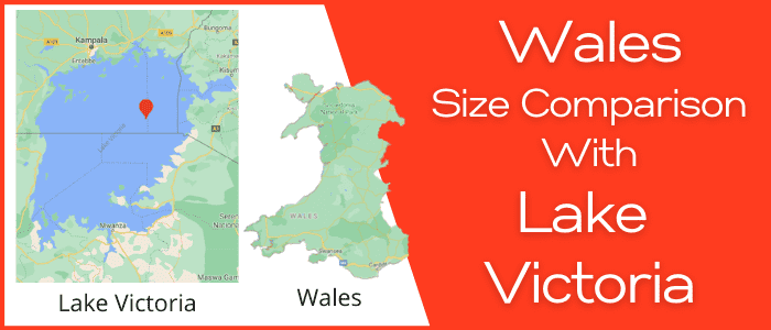 Is Wales bigger than Lake Victoria