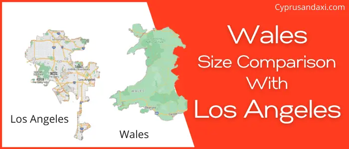 Is Wales bigger than Los Angeles