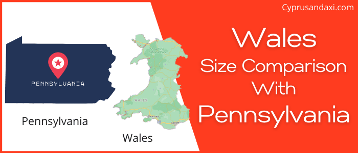 Is Wales bigger than Pennsylvania