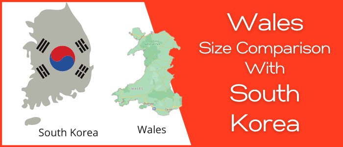 Is Wales bigger than South Korea