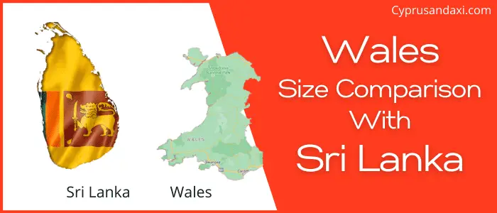 Is Wales bigger than Sri Lanka