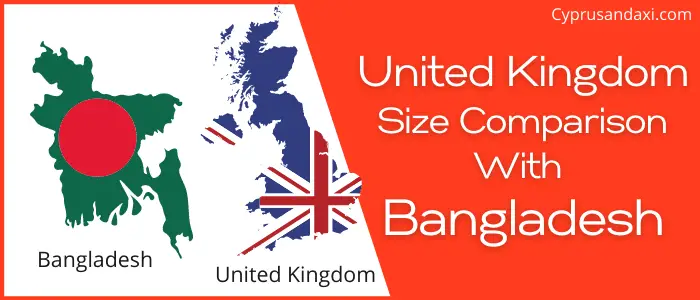 Is the UK bigger than Bangladesh