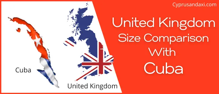 Is the UK bigger than Cuba