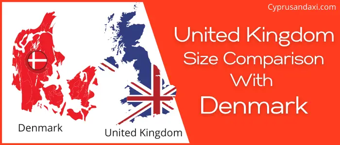 Is the UK bigger than Denmark
