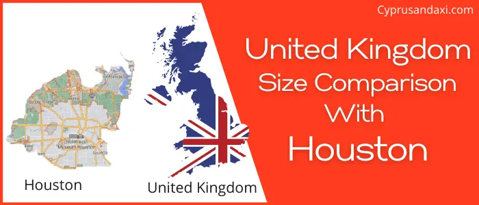 Is the UK bigger than Houston