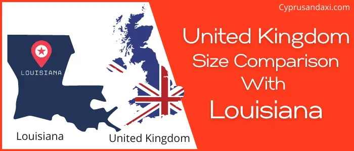 Is the UK bigger than Louisiana
