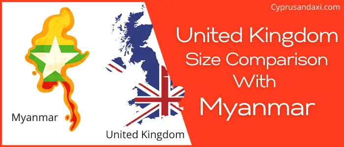Is the UK bigger than Myanmar