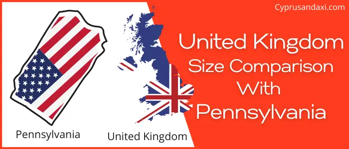 Is the UK bigger than Pennsylvania