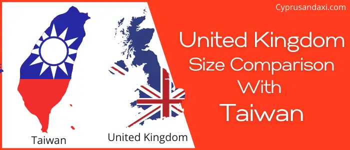 Is the UK bigger than Taiwan