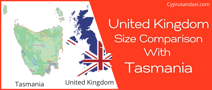 Is the UK bigger than Tasmania