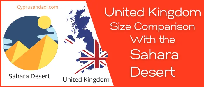 Is the UK bigger than the Sahara Desert