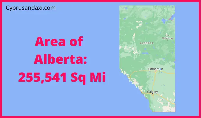 Area of Alberta compared to France