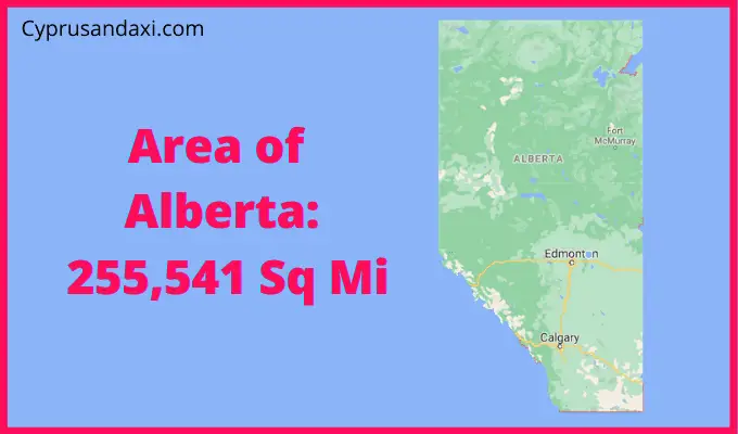 Area of Alberta compared to Spain