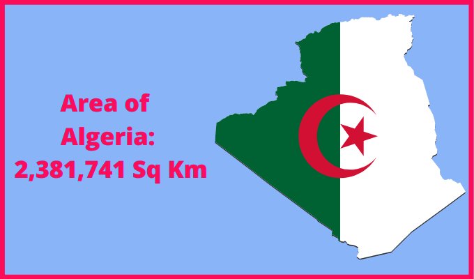 Area of Algeria compared to Corsica