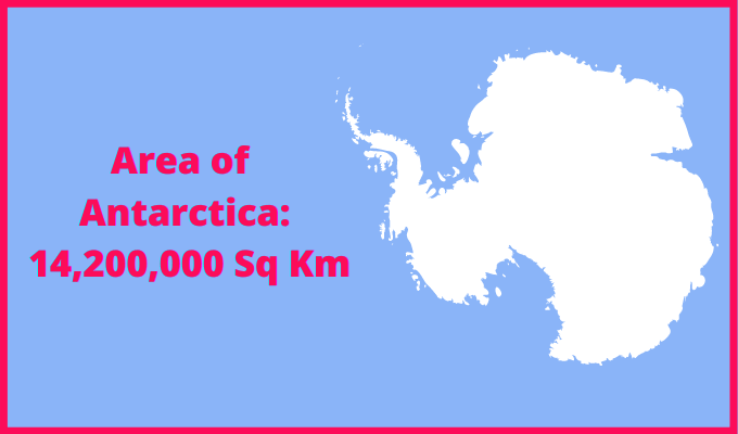 Area of Antarctica compared to Majorca