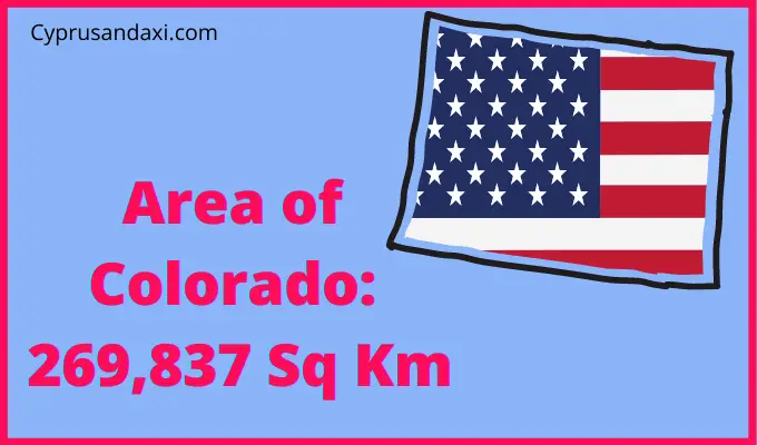Area of Colorado compared to Spain