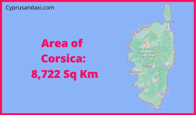 Area of Corsica compared to Nigeria