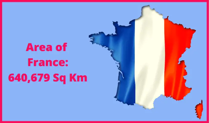 Area of France compared to India