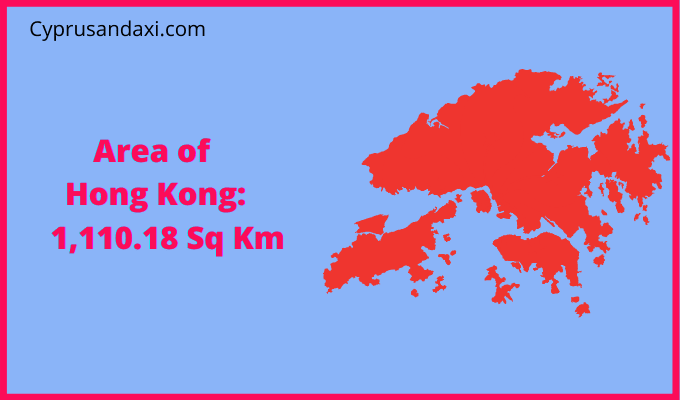 Area of Hong Kong compared to Corsica