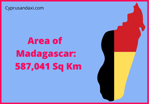 Area of Madagascar compared to France