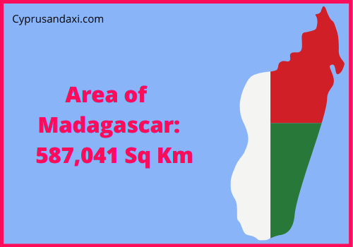 Area of Madagascar compared to Majorca