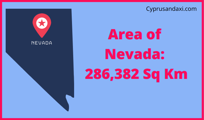 Area of Nevada compared to Spain