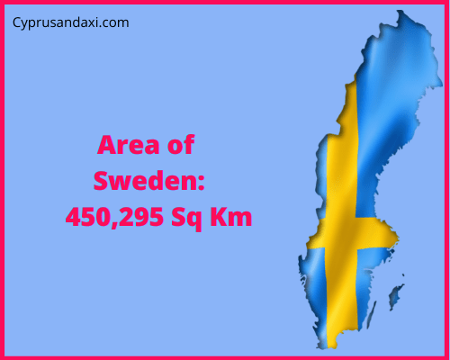 Area of Sweden compared to France
