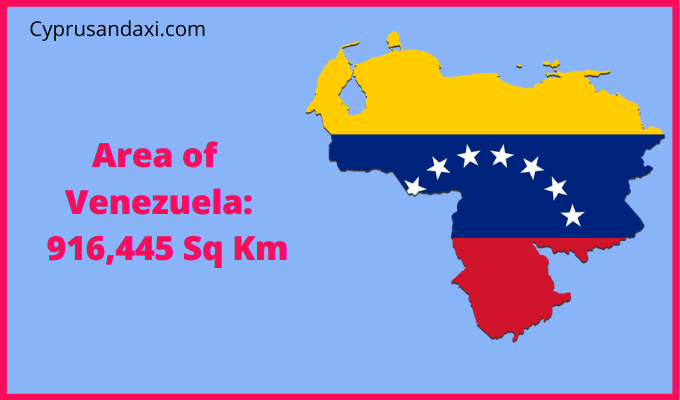 Area of Venezuela compared to Corsica