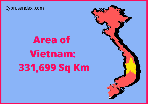 Area of Vietnam compared to Corsica