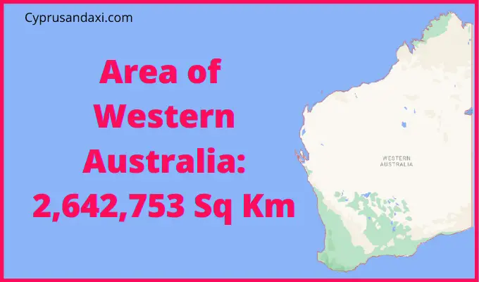 Area of Western Australia compared to France