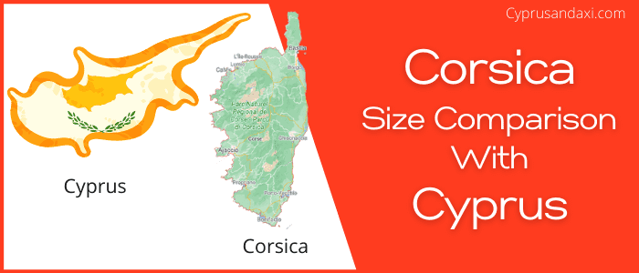 Is Corsica bigger than Cyprus