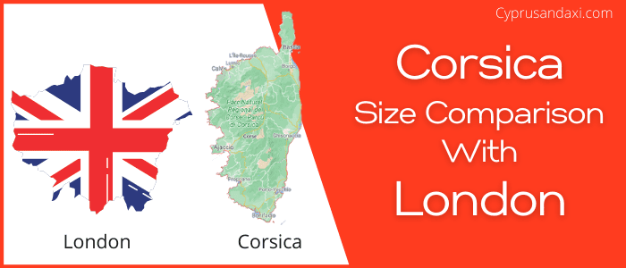Is Corsica bigger than London