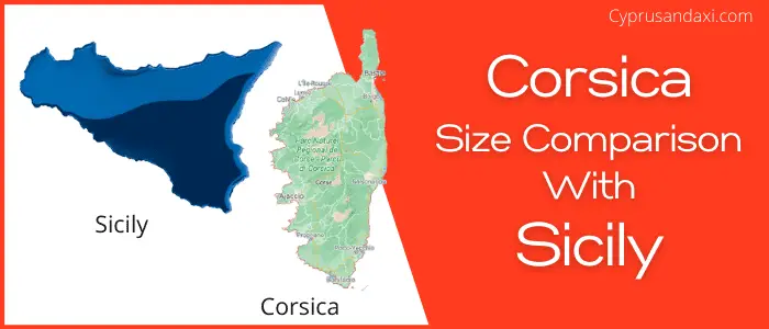 Is Corsica bigger than Sicily