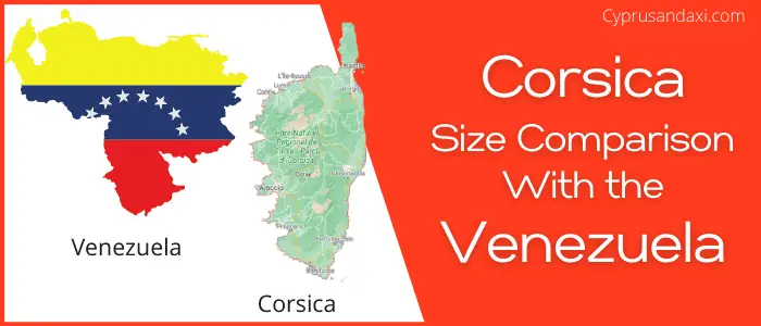 Is Corsica bigger than Venezuela