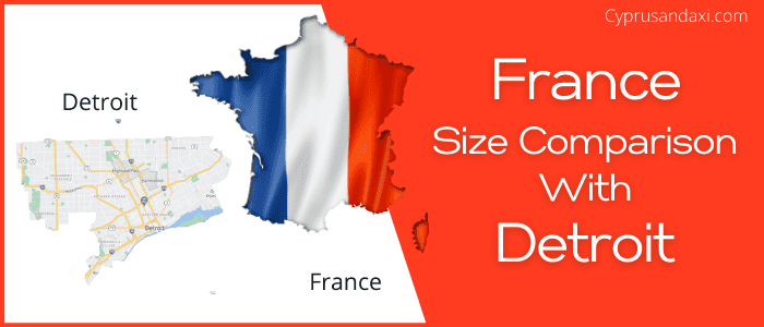 Is France bigger than Detroit