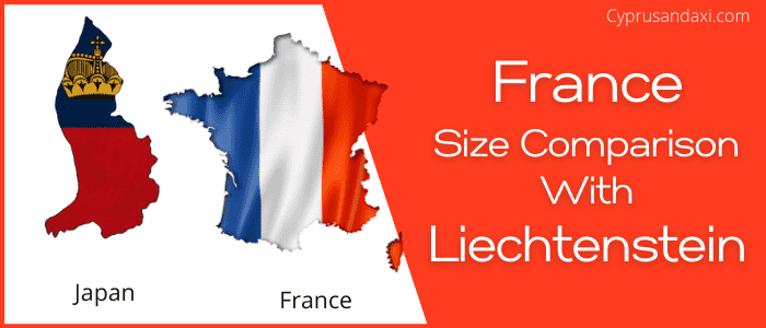 Is France bigger than Liechtenstein