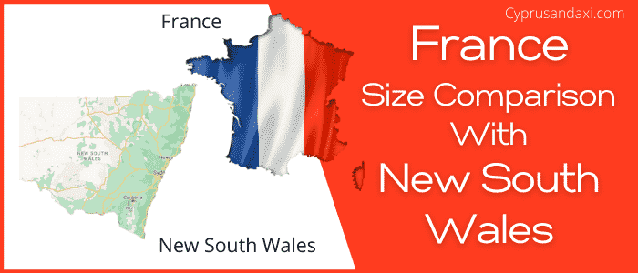 Is France bigger than New South Wales