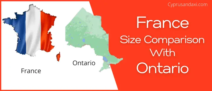Is France bigger than Ontario