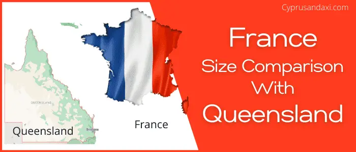 Is France bigger than Queensland