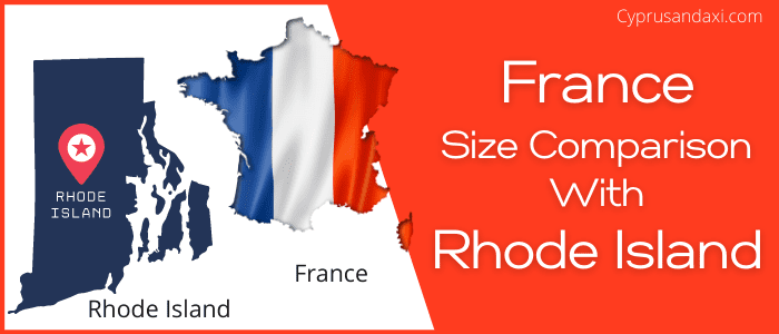 Is France bigger than Rhode Island